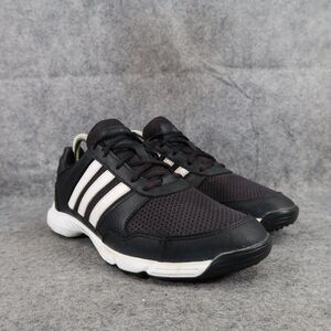 Adidas Shoes Mens 7 Golf Sneaker Tech Response Sport Athletic Black White Spiked